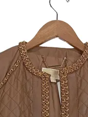 Vorschaubild 3 von Damen Lederjacke 36/S mit Kettenbesatz Braun Modisch