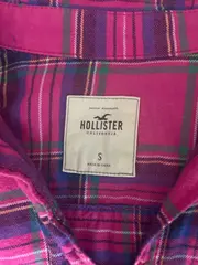 Vorschaubild 5 von Damen Hemdbluse Kariert Pink S Langarm Baumwolle