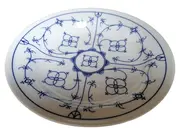 Vorschaubild 1 von Dekoschale Porzellan Zwiebelmuster Klassisch Blau Weiß 24cm