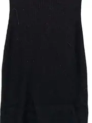 Vorschaubild 3 von Damen Strickkleid XS Schwarz Modisch Cut-Out Rippstrick