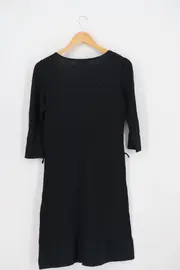 Vorschaubild 2 von Damen Freizeitkleid Schwarz Gr. 38/M Baumwolle Casual Elegant