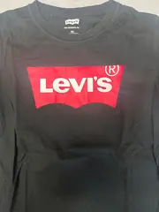 Vorschaubild 2 von Langarmshirt Kinder Gr. 176 Schwarz Logo Print Freizeit Casual