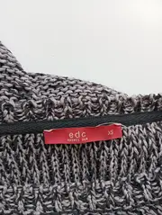 Vorschaubild 3 von edc Damen Pullover Gr. 34/XS Strickpullover Meliert Langarm Casual