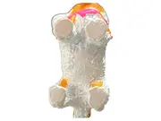 Vorschaubild 2 von Hund Figur Dekofigur Kunststoff Weiß Orange Rosa 3,5 cm