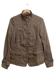 Vorschaubild 1 von Damen Steppjacke Gr. 38/M Casual Modern Braun Lyocell Baumwolle