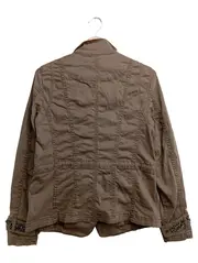 Vorschaubild 2 von Damen Steppjacke Gr. 38/M Casual Modern Braun Lyocell Baumwolle