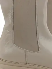 Vorschaubild 3 von Damen Stiefeletten Chelsea Boots Beige Gr. 41 Plateau Sohle Modern