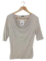 Vorschaubild 1 von Damen T-Shirt Beige Einheitsgröße Casual Halbarm