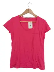 Vorschaubild 1 von Damen T-Shirt Basic Pink Gr. M Baumwolle Kurzarm