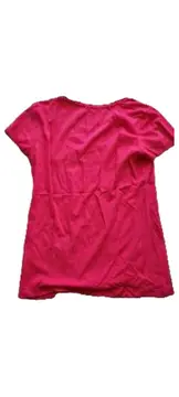 Vorschaubild 2 von Damen T-Shirt Basic Pink Gr. M Baumwolle Kurzarm