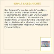 Vorschaubild 4 von www.das-quiz.de Quizspiel Internet E-Commerce Wissen ab 8 J. 880 Fragen