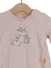 Vorschaubild 2 von Baby Body Mädchen Gr. 74 Rosa mit Bär Stickerei