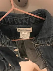 Vorschaubild 5 von Jeansjacke Mädchen Gr. 74 (9 Monate) Blau