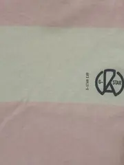 Vorschaubild 5 von Herren Langarmshirt Gestreift Rosa Weiß Gr. M Baumwolle