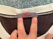 Vorschaubild 3 von Damen T-Shirt Gr. 40/L Braun Casual Logo-Print Kurzarm