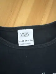 Vorschaubild 3 von Mädchen Langarmshirt Gr. 164 Schwarz Stern Strass Glitzer