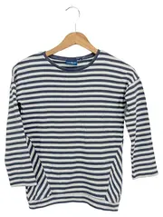 Vorschaubild 1 von Kinder Langarmshirt Gr. 140 Blau Gestreift Basic Casual