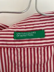 Vorschaubild 8 von Damen Bluse Gestreift Rot Weiß Gr. 38 Klassisch