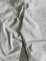 Vorschaubild 3 von Damen Stoffhose Gr. 34 Blau Gestreift Casual Capri