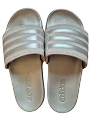 Vorschaubild 2 von Adilette Damen Badeschuhe Slides Gr. 38 Grau Silber Badelatschen