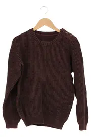 Vorschaubild 1 von Herren Pullover Gr. 48/M Rot Casual Strukturmuster