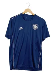 Vorschaubild 1 von Fußball Trikot Herren Gr. L Navy Blau HFC Vereinswappen Kurzarm