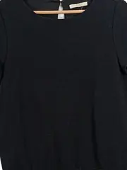 Vorschaubild 3 von Freizeitkleid Damen Gr. 40/L Schwarz Midikleid Rüschen Casual