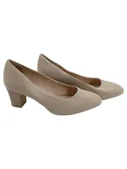 Vorschaubild 1 von Pumps Damen Gr. 37 Beige Soft Foam Blockabsatz Klassisch