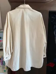 Vorschaubild 4 von Damen Leichte Jacke Hemdjacke Beige Gr. 36/S Baumwolle