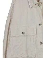 Vorschaubild 2 von Damen Leichte Jacke Hemdjacke Beige Gr. 36/S Baumwolle