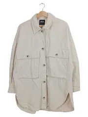 Vorschaubild 1 von Damen Leichte Jacke Hemdjacke Beige Gr. 36/S Baumwolle