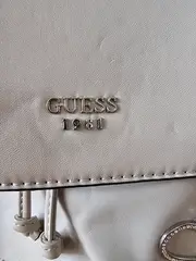 Vorschaubild 3 von Damen Rucksack Weiß mit Nieten & Herz Applikationen