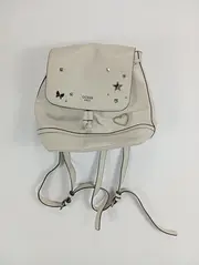 Vorschaubild 2 von Damen Rucksack Weiß mit Nieten & Herz Applikationen