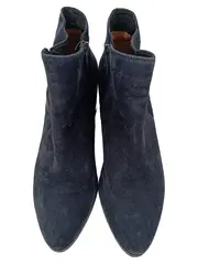 Vorschaubild 2 von Damen Stiefelette Gr. 40 Blau Elegant Klassisch Blockabsatz 6cm