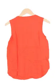 Vorschaubild 2 von Bluse Damen Ärmellos Viskose Orange Gr. XS (32) Casual