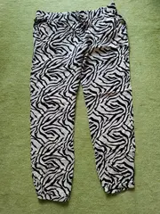 Vorschaubild 3 von Damen Jogginghose Zebra Muster Beige Gr. XL
