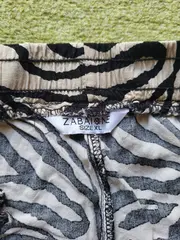 Vorschaubild 5 von Damen Jogginghose Zebra Muster Beige Gr. XL