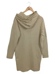 Vorschaubild 2 von Damen Freizeitkleid Hoodie Sweatkleid Gr. 36/S Beige Casual Midikleid