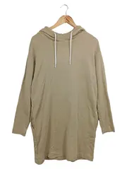 Vorschaubild 1 von Damen Freizeitkleid Hoodie Sweatkleid Gr. 36/S Beige Casual Midikleid