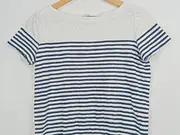 Vorschaubild 3 von Damen T-Shirt Ringelshirt gestreift Blau Gr. 34/XS