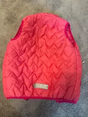 Vorschaubild 2 von Mädchen Steppweste Pink Gr. 98 Kinder Weste Reißverschluss