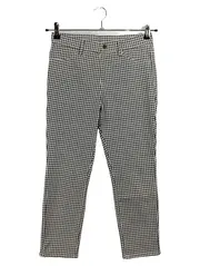 Vorschaubild 1 von Stoffhose Damen Gr. L W31 Schwarz Kariert Casual Cropped