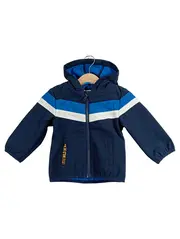 Vorschaubild 1 von Kinder Softshell Jacke Gr. 74 Blau Kapuze Little Wild One