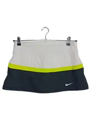 Vorschaubild 1 von Damen Sportrock Tennis Skirt Gr. M Grau Neongelb Schwarz