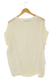 Vorschaubild 2 von Damen T-Shirt Basic Beige Gr. 36/S Minimalistisch Kurzarm