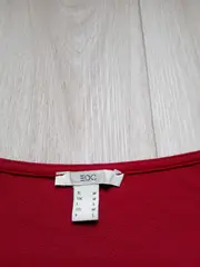 Vorschaubild 3 von Damen Langarmshirt Gr. M Rot Boho Quasten Viskose