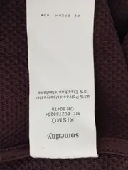 Vorschaubild 4 von Damen Bluse Gr. 36/S Braun Strukturmuster Ärmellos Klassisch Elegant