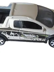 Vorschaubild 2 von Volkswagen Saveiro Cross 2011 Modellauto Pickup Beige 8cm