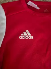 Vorschaubild 3 von Kinder Sport Shirt Gr. 128 Rot Weiß Polyester