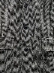 Vorschaubild 2 von Herren Wollmantel Gr. S Fischgrätenmuster Grau Klassisch